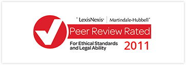 LexisNexis | Martindale-Hubbell | Peer Review Rated For Ethical Standards and Legal Ability | 2011