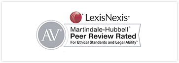 LexisNexis | Martindale Hubbell | Peer Review rated | For ethical standards and legal ability